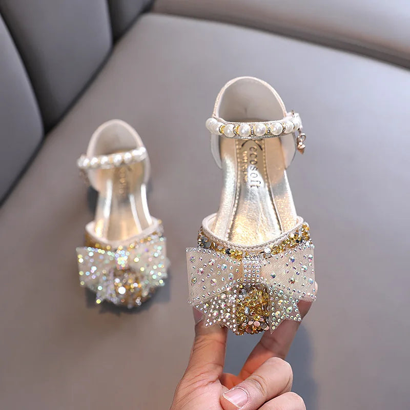 TwinkleToes – Rhinestone Princess Summer Sandals