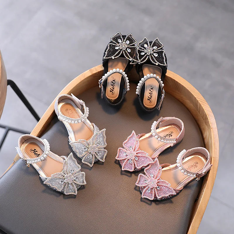 TwinkleToes – Rhinestone Princess Summer Sandals